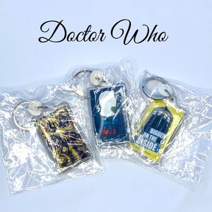 DOCTOR WHO KEYCHAIN BUNDLE SET OF 3 BRAND NEW